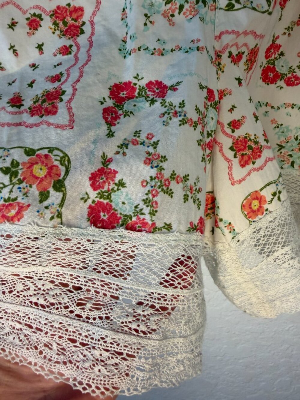 Free People Blooming Lace Shorts- 14- White/Pink/Boho- MSRP $148 - Picture 6 of 14
